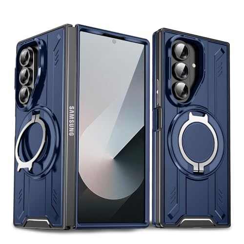 WZOYXOC Ή Galaxy Z Fold7 p P[X MagneticΉ O X^h@\ ϏՌ c\ 360°R] TPU+PC y ~ ی ԍڃz_[Ή MNV[ Z tH[h7 5G gуJo[ 