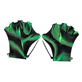 NAMOARLY Adjustable Swim Paddles Water Gloves for Men Women Lap Swimming Diving Flipper