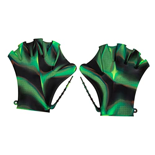 NAMOARLY Adjustable Swim Paddles Water Gloves for Men Women Lap Swimming Diving Flipper