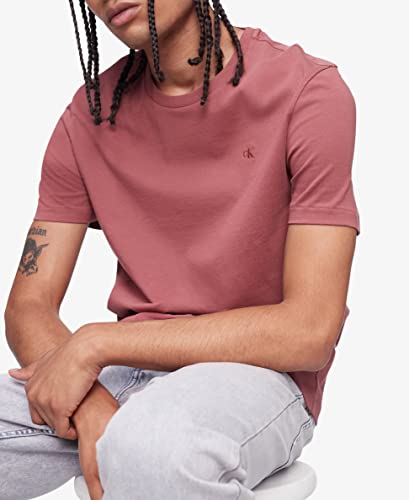 Calvin Klein Men's Relaxed Fit Crewneck T-Shirt, Apple Butter, Large #TOP2
