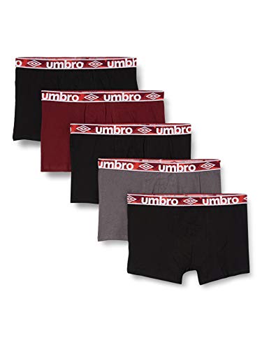  Umbro LOT DE 5 Boxer UMB/1/BCX5 Caleçon Boxeur...