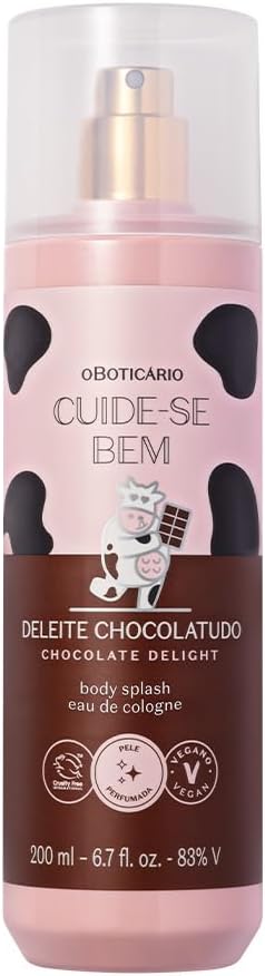 O Boticário Cuide-se Bem Bruma Corpo Cioccolato Delight I Profumo Donna Body Spray Vaporizzatore Profumo di Fragranza Corporale Vegan, 200 ml