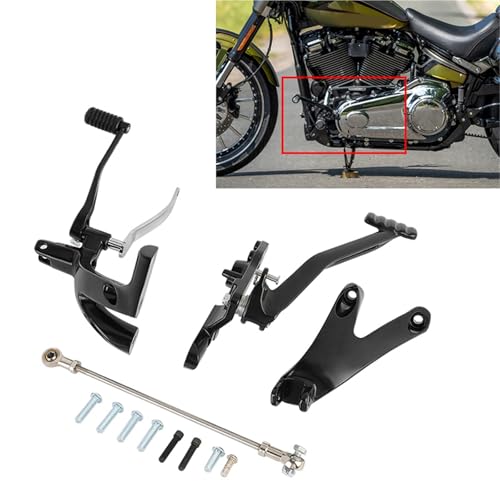 Kit leviers commandes avancées noires Harley Softail contre la fatigue