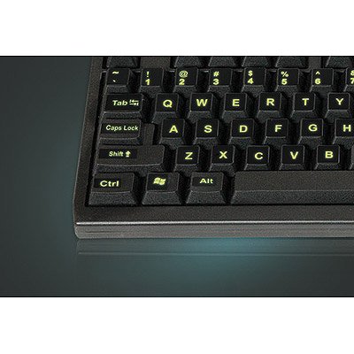 Glowing Fluorescent English US Keyboard Sticker miniatura 2