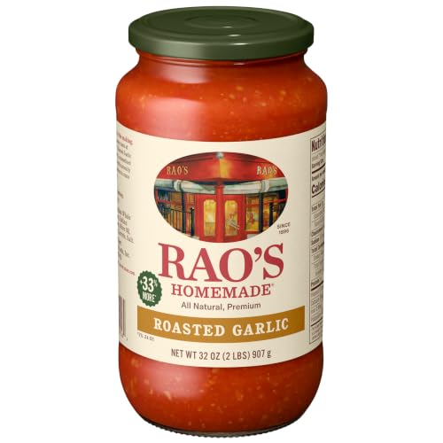 Rao's Homemade Roasted Garlic Sauce Made with Italian Tomatoes, 32 oz