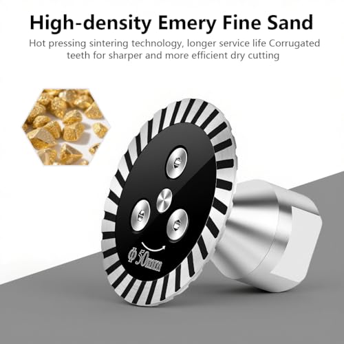 Image of Serplex 50mm Diamond Saw BIade for M14 Angle Grinder, Diamond Cup Wheel with RemovabIe FIange Engraving Cutting Disc for Grinding & Polishing Marble, Granite, Concrete, Ceramic & Glass
