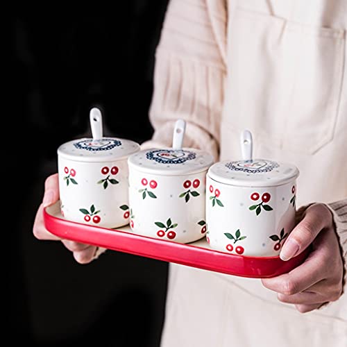 Azucarero con tapa de cerámica para cenas elegantes y desayunos 5