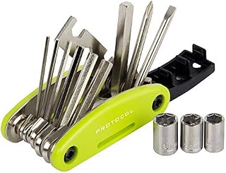 Protocol Bicycle Multi Tool: 15 Functions; Multi Tool for Bikes with Multiple hex