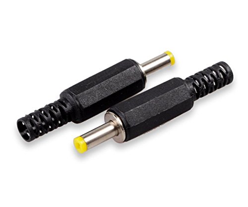 Besmelody 10-Pack 4.0mm x 1.7mm Male DC Power Socket Jack Solder Connector Adapter