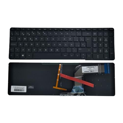 Clavier Espagnol rétroéclairé HP Pavilion 15-P 17-P touches lumineuses