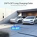 EZYEVY Level 2 EV Charger for Tesla 32 Amps 240V 7.68kW Moblile Electric Car Charger with NEMA 14-50 Plug with 25ft Cable Portable Electric Vehicle Home Charging Stations for Tesla Model Y/3/S/X