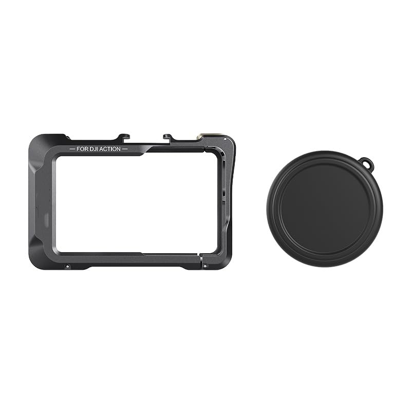 Gabbia In Lega Di Alluminio Per Action Cam 6, Con Copriobiettivo Protettivo, Design Ultra Leggero E Compatto