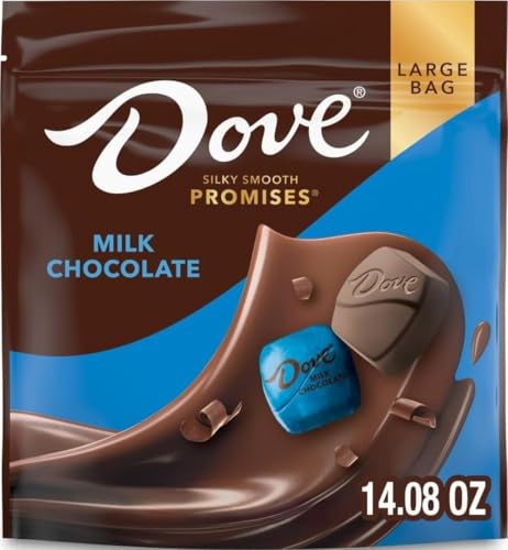 Image of DOVE PROMISES Milk Chocolate Candy, Individually Wrapped, 14.08 oz Bag