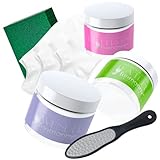 Footnanny Trio Set - Lavender, Tea Tree, Peppermint, Three Pair White Cotton Socks, One RESCUE, One...