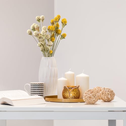 Ramo de flores secas de cardo, 36 piezas, 17 pulg. miniatura 2