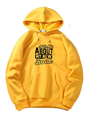 Image of The SV Style Random Print Graphic Print Pullover Hoodie, Black, Long Sleeve with Kangaroo Pocket 320 GSM Fleece Inside
