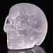 Mineralbiz 0.8"-1" Mini Natural Light Pink Rose Quartz Crystal Carved Human Skull Head Gemstone Carving Crystal Skull Sculpture