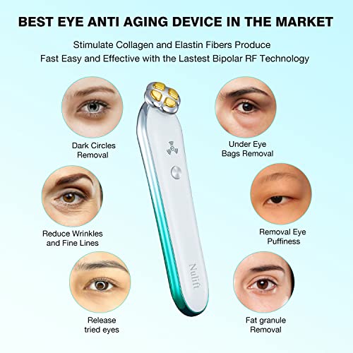 Eye Beauty Instrument, Eye Rf Anti Aging Device | Eye Bags | Puffiness | Dark Circles | Crow's Feet | Fine Lines | Wrinkles Removal Device, Home Radio Frequency Anti Aging Beauty Instrument For Eyes #TOP1