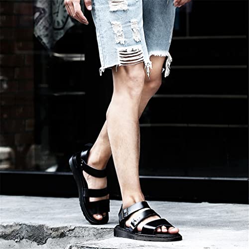 Fashion Leather Mens Casual Sandals Breathable Street Trendy Unisex Sandals(6code)3