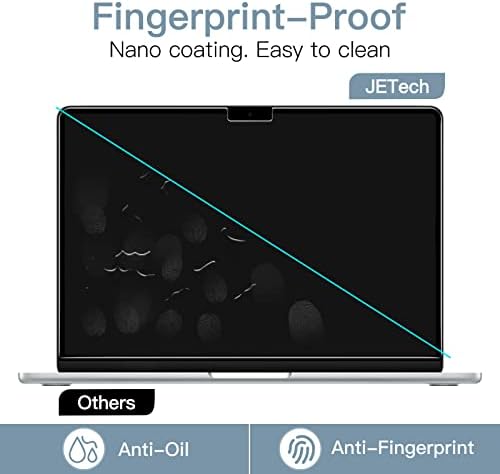 JETech Ochraniacz Ekranu dla MacBook Air 13,6 Cala (2022, M2), Matowa Folia Przeciwodblaskowa, Zapobiegająca Odciskom Palców, 2 Sztuki