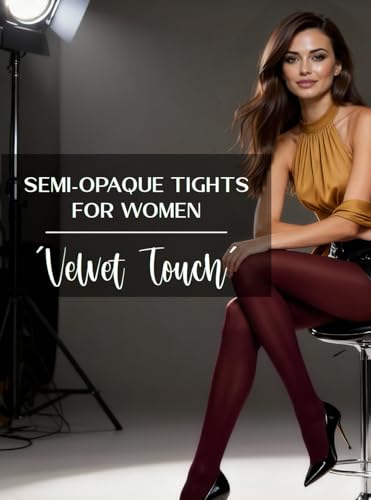 Charm and Attitude Tights for Women | Semi Opaque Pantyhose | Colored Stockings Nylons 40D2