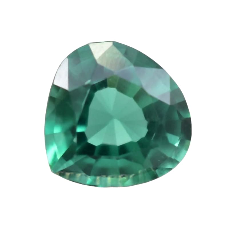 Émeraude naturelle cœur 11x11mm GH_NAT_10551 pour création bijoux DIY