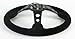 NRG Steering Wheel - 06 (Deep Dish) - 350mm (13.78 inches) - Black Suede with Black Spokes - Part # ST-006S