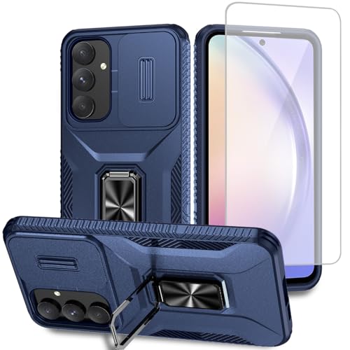 Coque Samsung A55 5G Évite les Rayures Caméra et Écran Cassé Étui Bleu