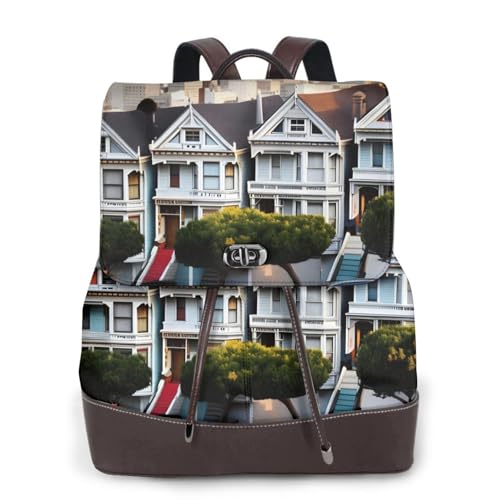 Sac à dos cuir imprimé femme San Francisco l'allié de votre liberté quotidienne