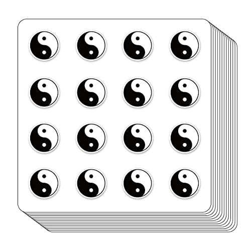 Yin Yang Symbol Planner Stickers, 0.5in Monthly Scrapbooking Arts Kids DIY Crafting 208-Pack