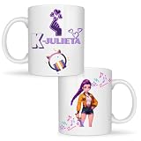 Genérico Taza personalizada con nombre. Regalos para niños personalizados. Tazas personalizadas de cerámica series televisión. Tazas de pelicula infantil. Cantante golden. Lila