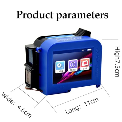 Mini Impressora Jato De Tinta, Mini Impressora De Etiquetas Portátil De 12,7 Mm, Tela De Alta Defini