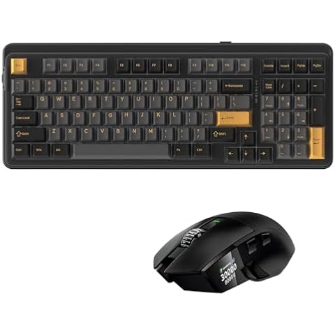 DAREU Wireless Keyboard and Mouse: A980PROMAX Wired 8K/Wireless 4K Gaming Mouse & EK98PRO Mechanical Wireless Gaming Keyboard Combo Cover