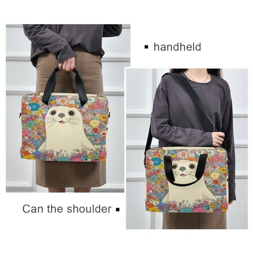 Maletín unisex para laptop 15.6 pulg, asas y correa miniatura 2