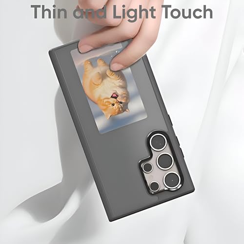 Image of Smart E-Ink NFC Compatible with Samsung Galaxy S24 Ultra| Custom Image Display | NFC Enabled Custom Patterns (Black)