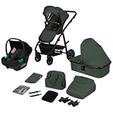 LIONELO Amber 3-in-1 Kombikinderwagen, Babywanne, Sportsitz, Autositz
