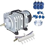 ✅Lieferumfang: ACO-388D, 20 mtr. Luftschlauch 4 mm, 8 Stück Luftausströmer, 8 Stück Rückschlagventil.