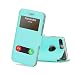 FYY Case for iPhone 8 Plus, iPhone 7 Plus Case, Magnetic Cover Stand Case with Window View Function for iPhone 7 Plus/8 Plus(5.5") Mint Green