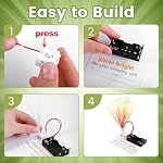 12 pcs bulk craft kit for kids ages 8-12 Valentine Gift for STEM Activity Science Projects, Fiber Optic Light Experiments, Simple Electrical Circuits, Classroom, Class 2, 3, 4th Grade Activities