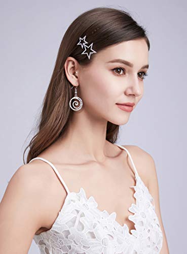 26 Pairs Gold/Silver Tone Dangle Earrings For Women Fashion - Wholesale Dangle Earrings Set For Teens Heart Earrings- Girls Moon Star Earrings Danlge -Dragonfly Earrings For Girls Christmas Earrings #TOP2