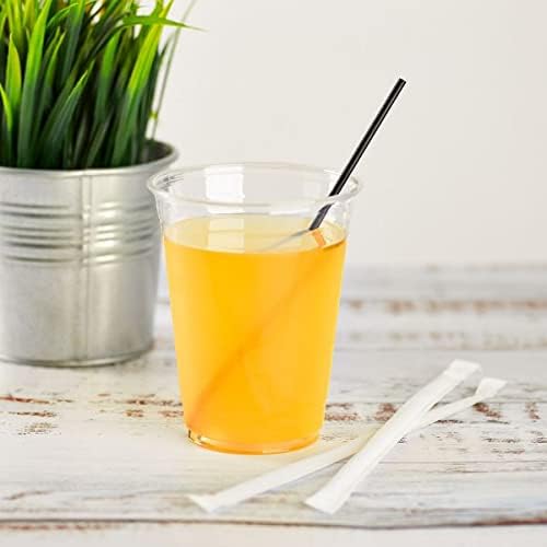 Miniatura 4 de Karat Paja agitadora negra de 7.5" PP envuelta - 5,000 piezas