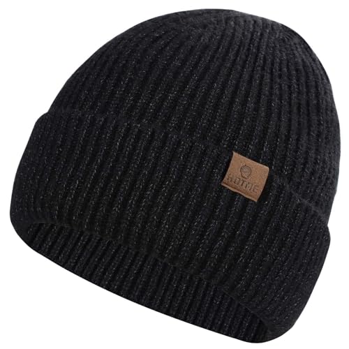 Oversize XXL Beanie Hat for Big Heads Large Winter Stocking Hats Big Knit Cuffed Cap Ski Hats