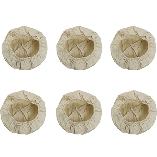 Xgng 6Pcs Rattan Baking Dough Basket Cover Natural Rattan Banneton Proofing Cloth Round Bread Proofing Basket Cloth Liner #TOP5
