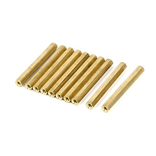 DealMux M3 x 40mm Female Threaded Brass Hex Standoff Pillar Spacer Nut 10pcs (B01F0T8ZW0) Amazon Price History, Amazon Price Tracker