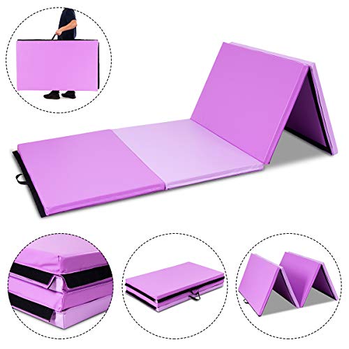 MAT EXPERT 4'x10'x2 Gymnastics Mat Thick Folding for Tumbling Exercise Gym Fitness Mat