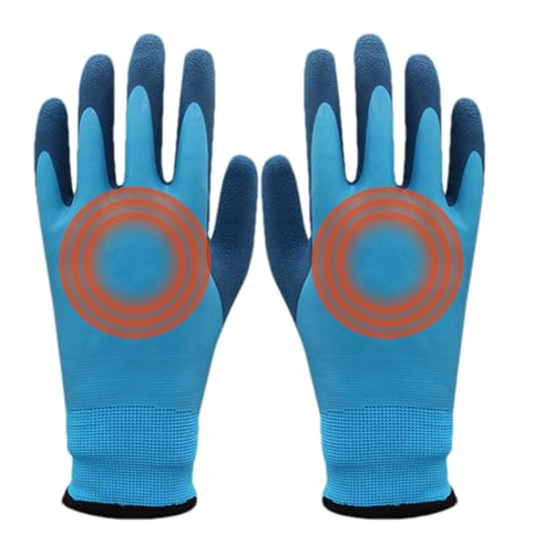 de trabalho de látex para clima frio, de inverno de látex | 1 par de com revestimento de látex para