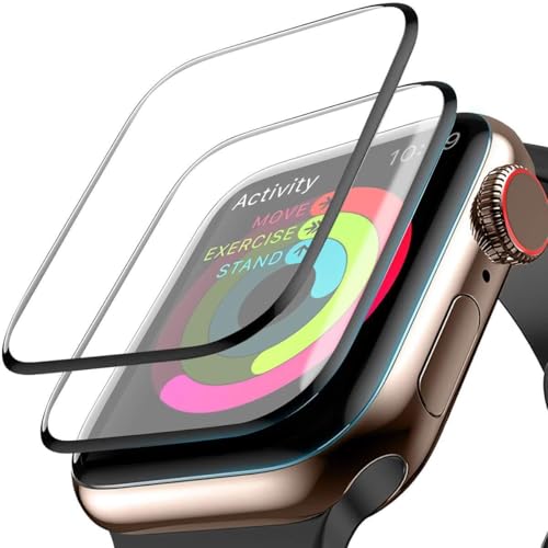 [2 Pack] Apple Watch Screen Protector 99% Max Coverage 3D Tempered Glass HD Anti-Bubble Scratch Resistant iWatch Screen Protector for iWatch Series 3/2/1 38mm