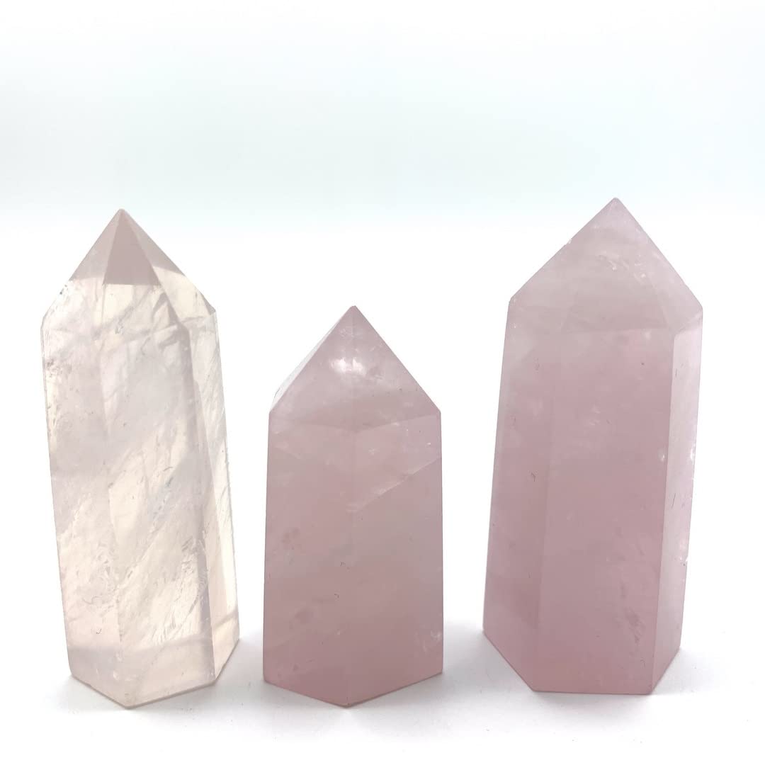 FITTAR Natural Luster Natural Rose PinkPoint Wand Decoration Polished Stones Crystals and StonesNaturalReiki Decoration Home Collections