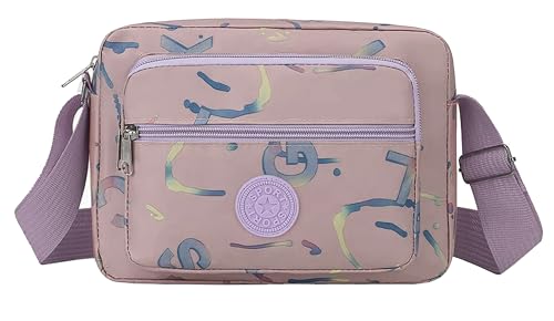 Image of WildHorn Sling Bag for Women | Polyester Crossbody Bag | Multi-Compartment Shoulder Bag | Lightweight Travel & Daily Use Bag