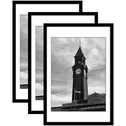 Wiscet 20x30 Picture Frame Set of 3, for Wall Gallery Photo Frames, Black